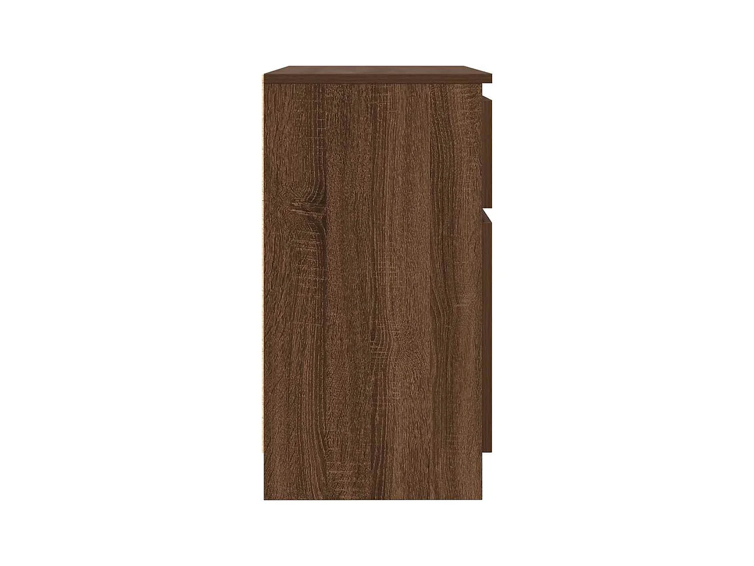 Buffet avec tiroir chêne brun 71x35x65 cm bois d'ingénierie