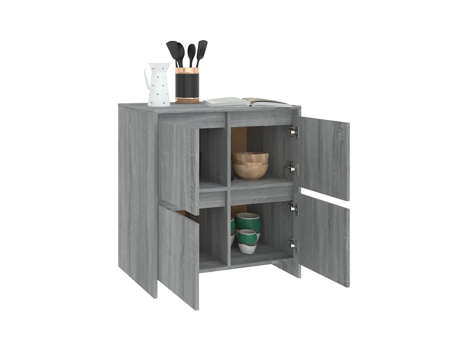 Buffet Sonoma gris 70x41x75 cm Bois d'ingénierie