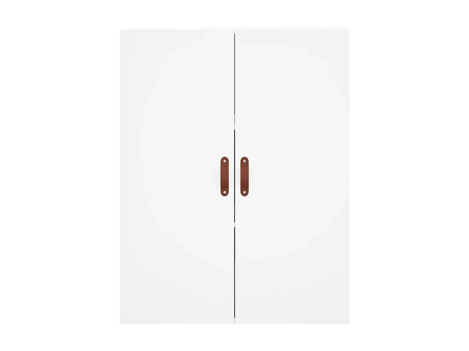 Buffet haut Blanc 69,5x34x180 cm Bois d'ingénierie