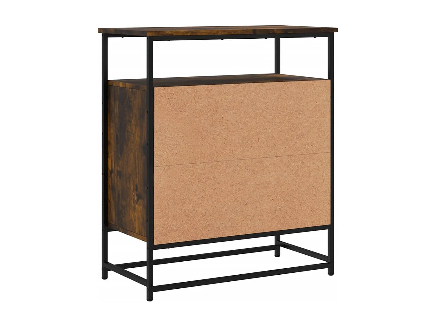 Buffet chêne fumé 69x35x80 cm bois d'ingénierie