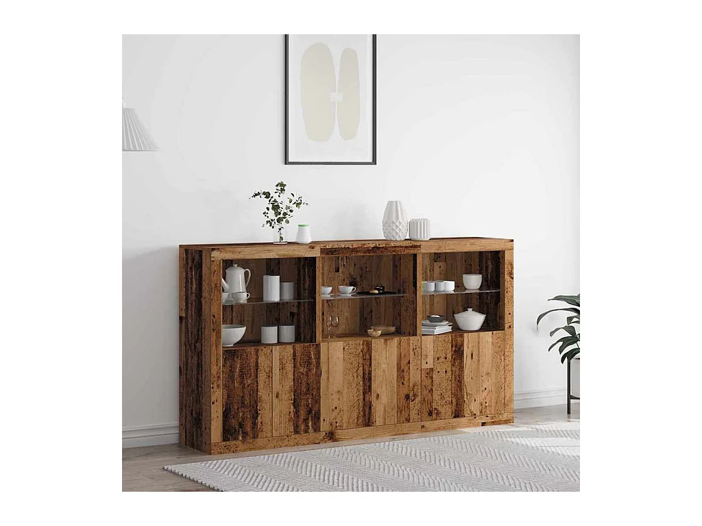 Buffet Bois ancien 181.5 x 37 x 100 cm Bois d'ingénierie