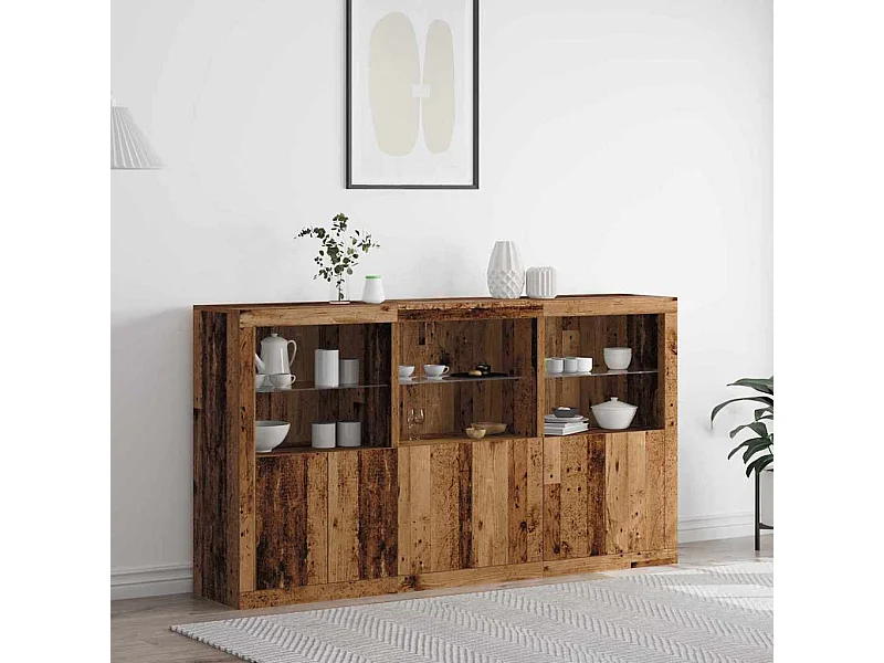 Credenza in legno antico 181,5 x 37 x 100 cm Legno ingegnerizzato