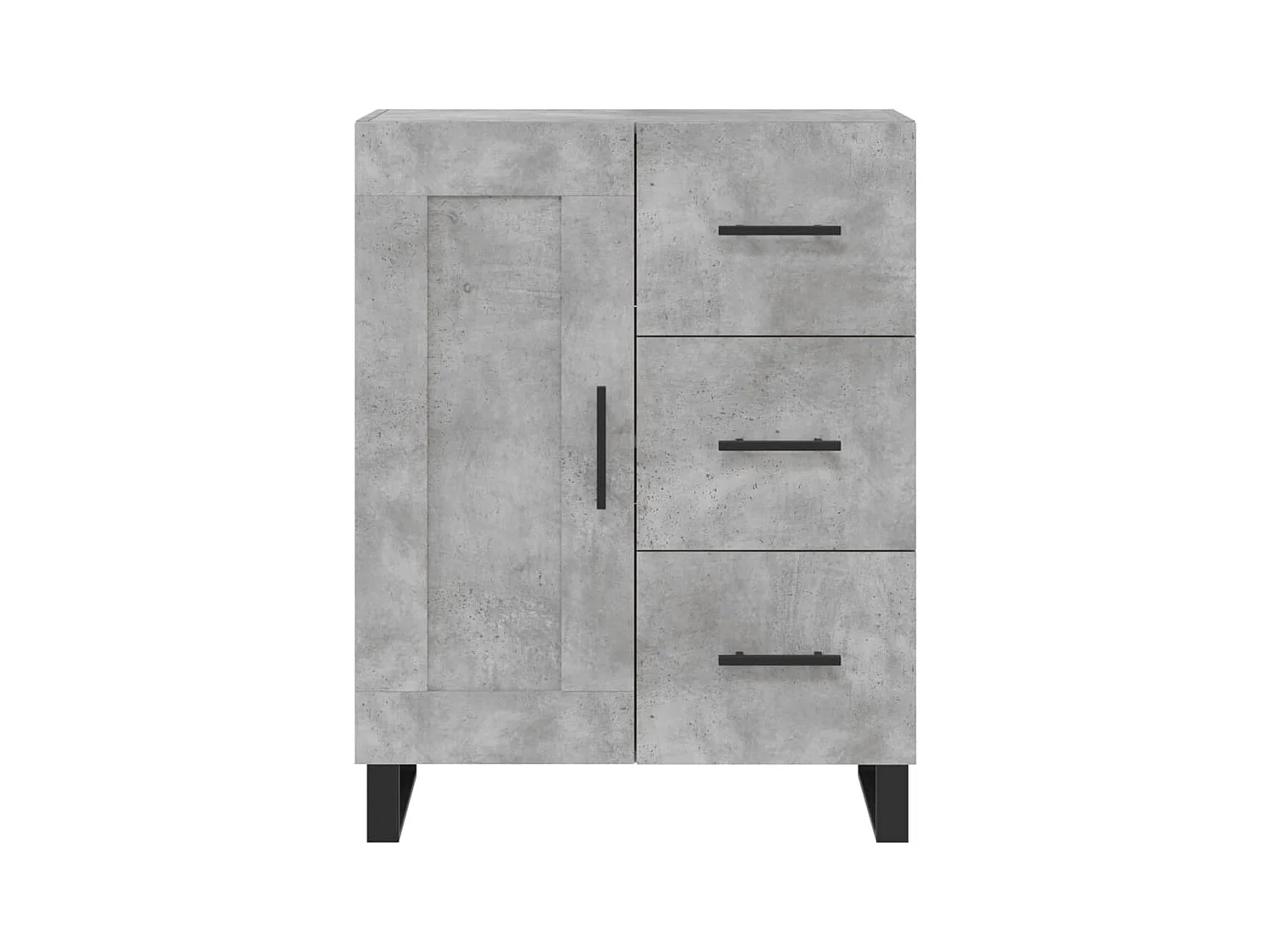 Credenza grigio cemento 69,5x34x90 cm in legno ingegnerizzato