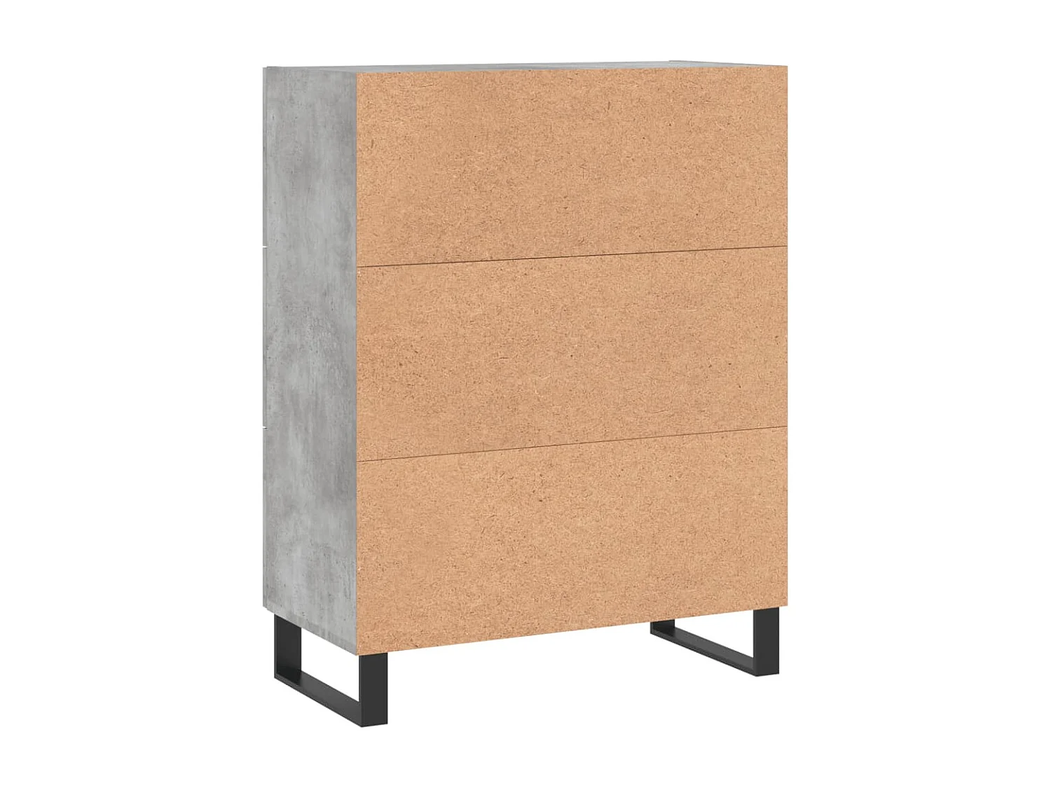 Credenza grigio cemento 69,5x34x90 cm in legno ingegnerizzato