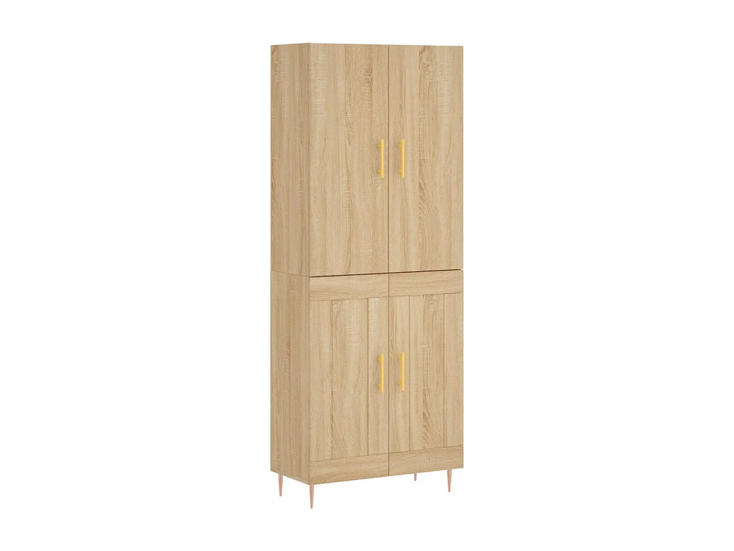 Credenza alta in rovere Sonoma 69,5x34x180 cm Legno ingegnerizzato
