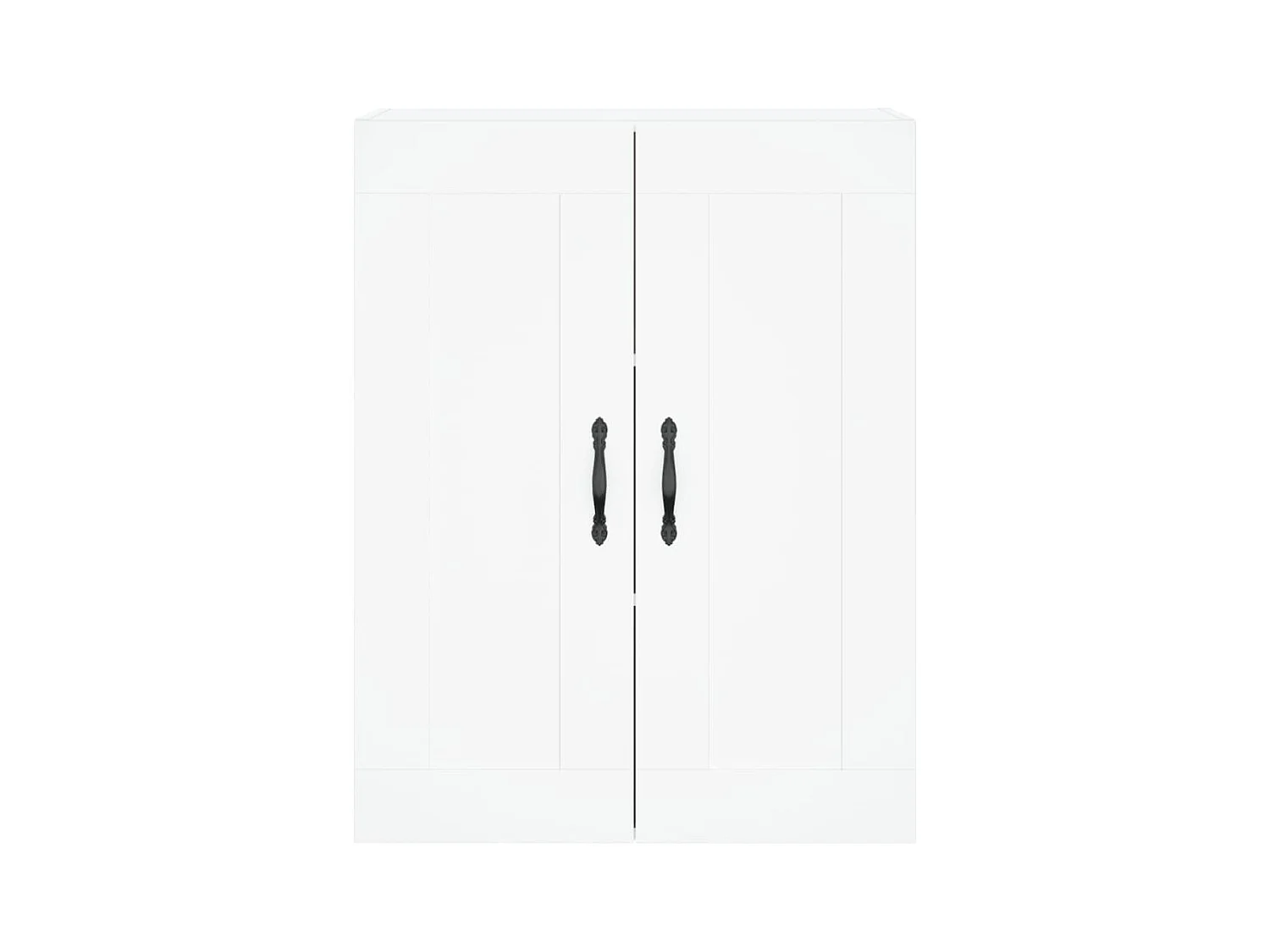 Buffet haut Blanc 69,5x34x180 cm Bois d'ingénierie