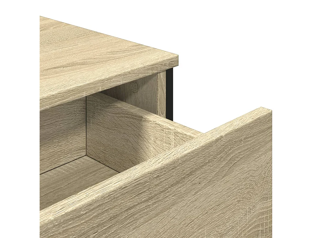 Credenza in rovere Sonoma 79,5x35,5x74,5 cm in legno ingegnerizzato