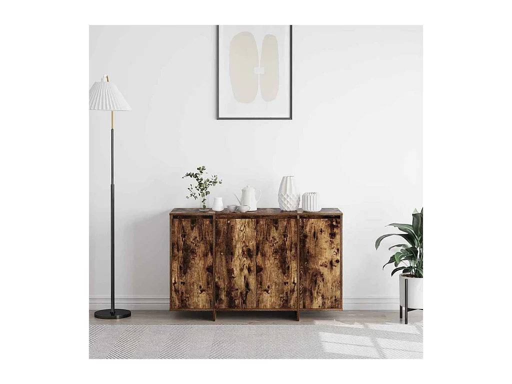 Buffet Chêne fumé 120 x 41 x 75 cm Bois d'ingénierie