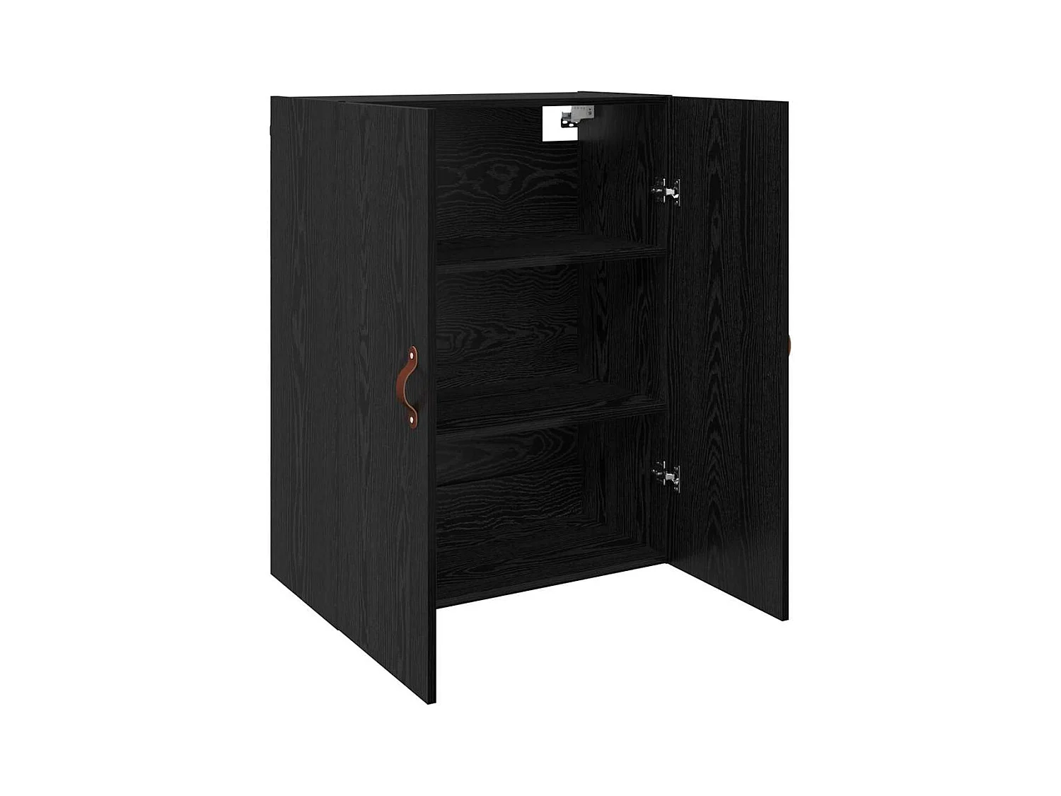 Pensili 2 pezzi Rovere Nero 69,5 x 34 x 90 cm