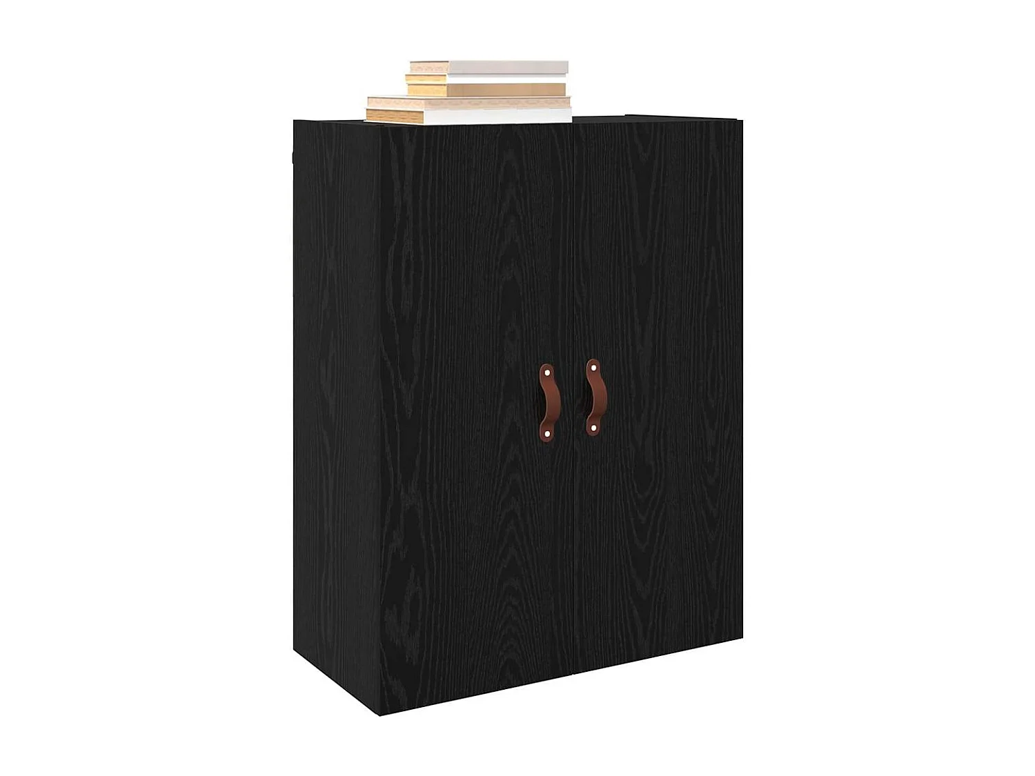 Pensili 2 pezzi Rovere Nero 69,5 x 34 x 90 cm