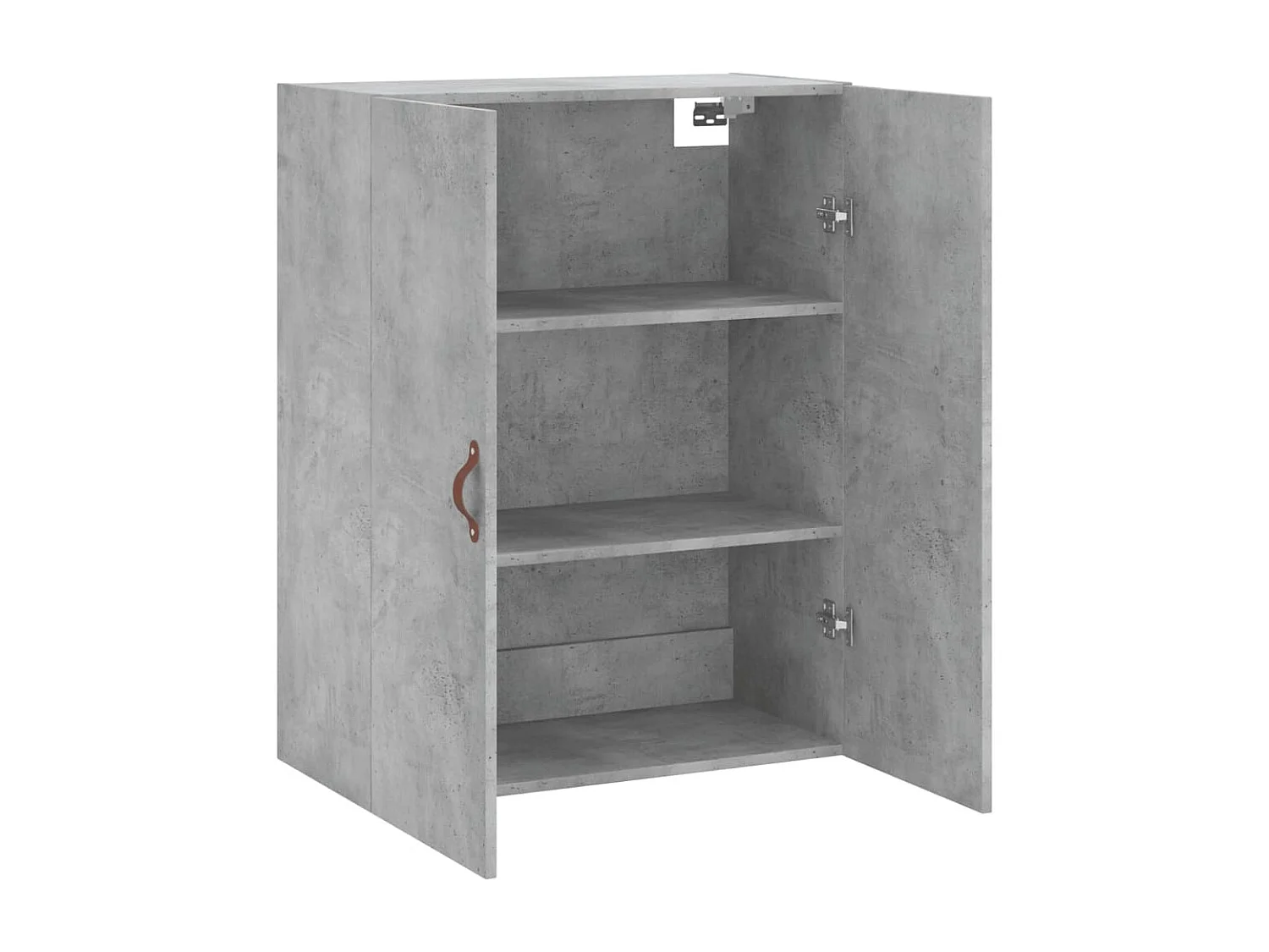Betongrauer Wandschrank 69,5x34x90 cm