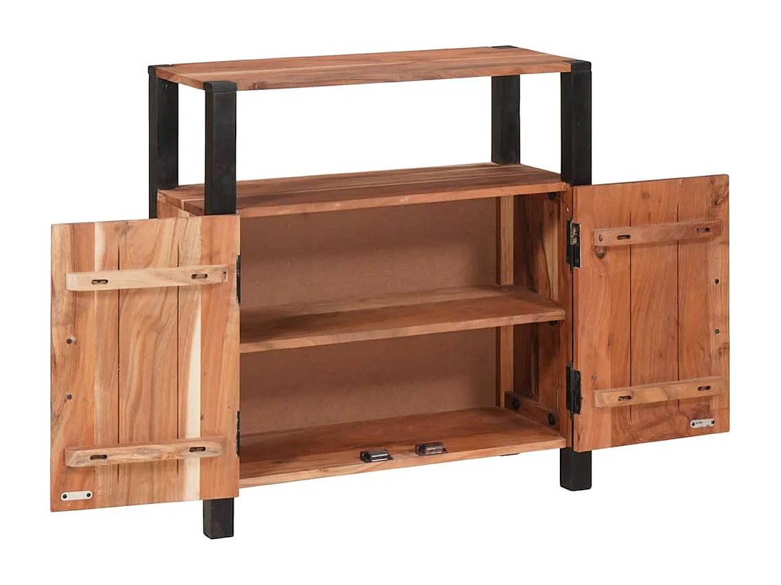 Bruin dressoir 70 x 30 x 75 cm Massief acaciahout