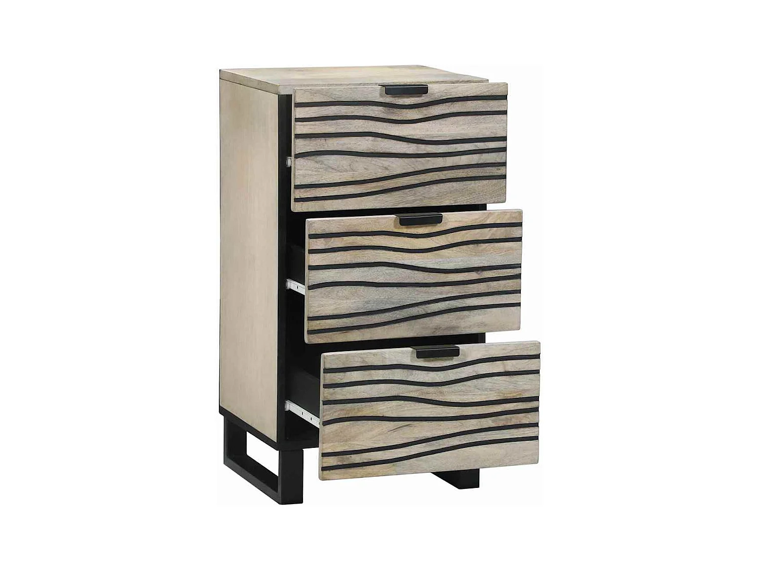 Meubles et étagères de rangement pour médias Blanc et Noir