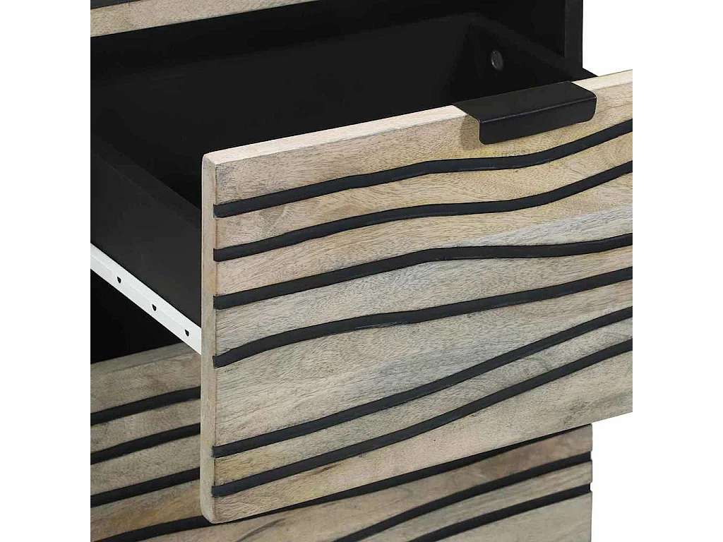 Meubles et étagères de rangement pour médias Blanc et Noir