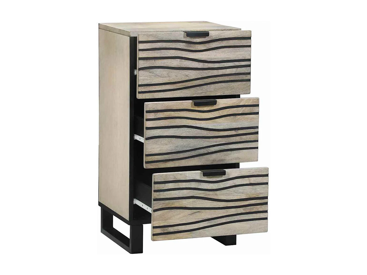 Mobili e scaffali per supporti multimediali bianchi e neri