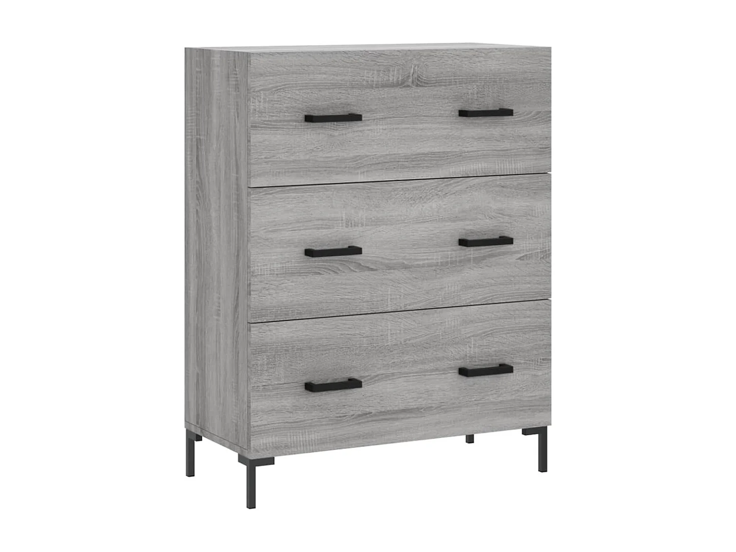 Buffet haut Sonoma gris 69,5x34x180 cm Bois d'ingénierie