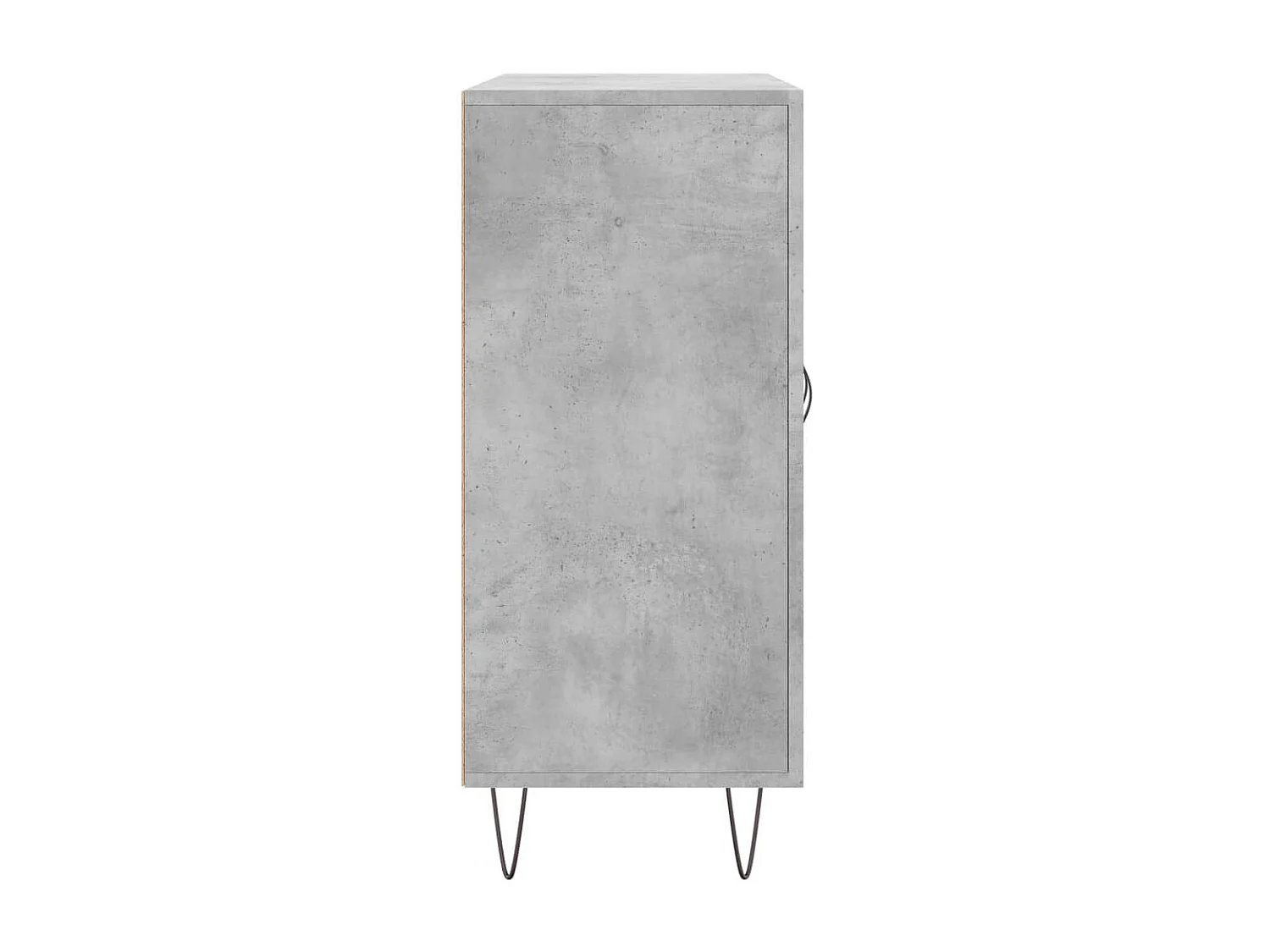 Buffet gris béton 90x34x80 cm bois d'ingénierie