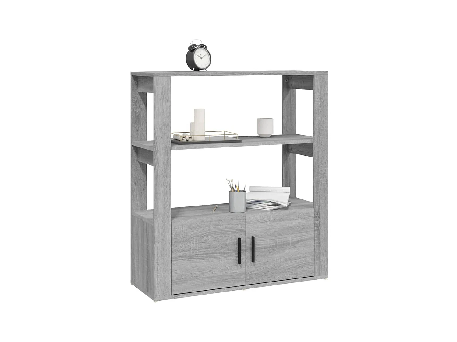 Buffet Sonoma gris 80x30x90 cm Bois d'ingénierie