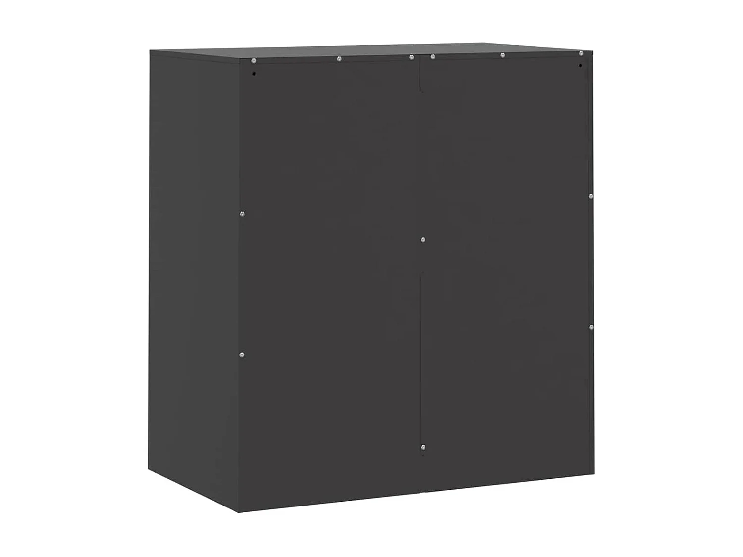 Buffet noir 67x39x73 cm acier