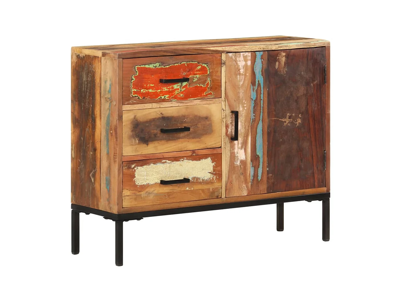 Buffet 88x30x73 cm Bois de récupération solide