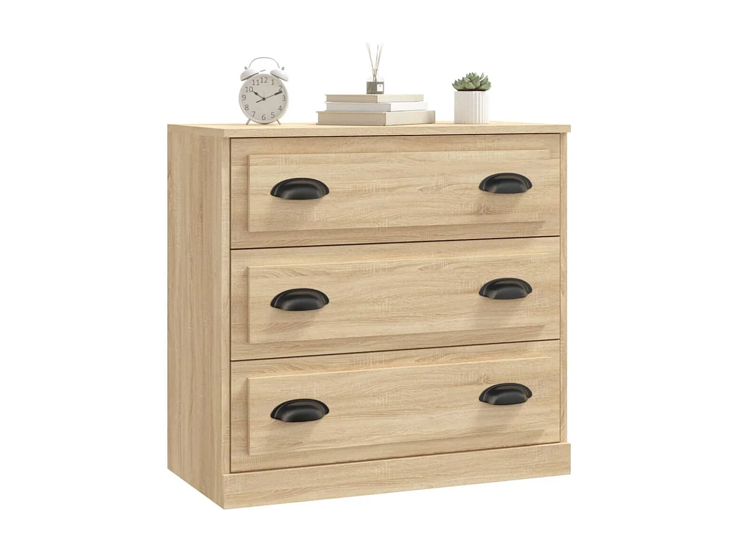 Buffet chêne sonoma 70x35,5x67,5 cm bois d'ingénierie