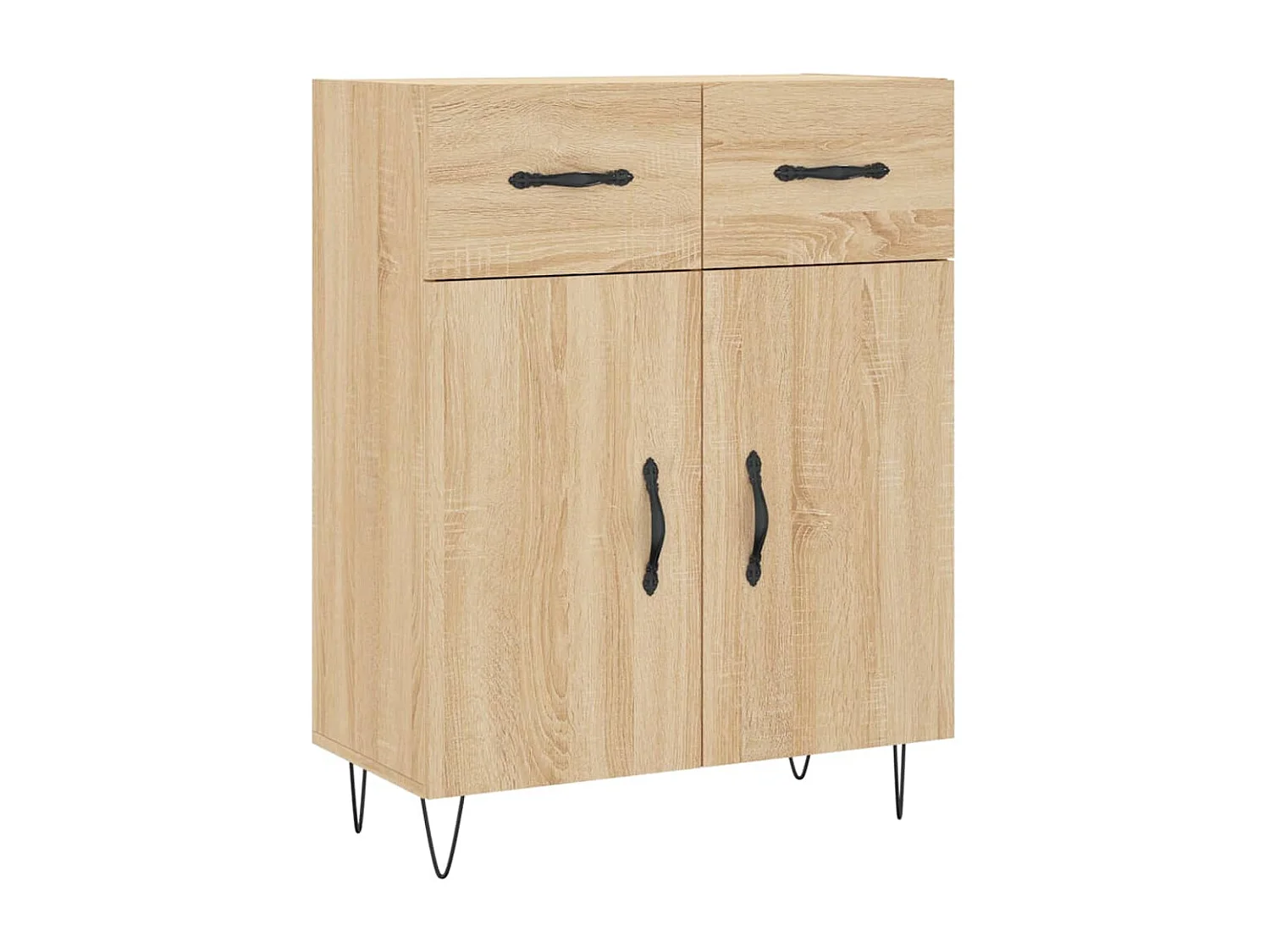 Hoog dressoir Sonoma eiken 69,5x34x180 cm Technisch hout