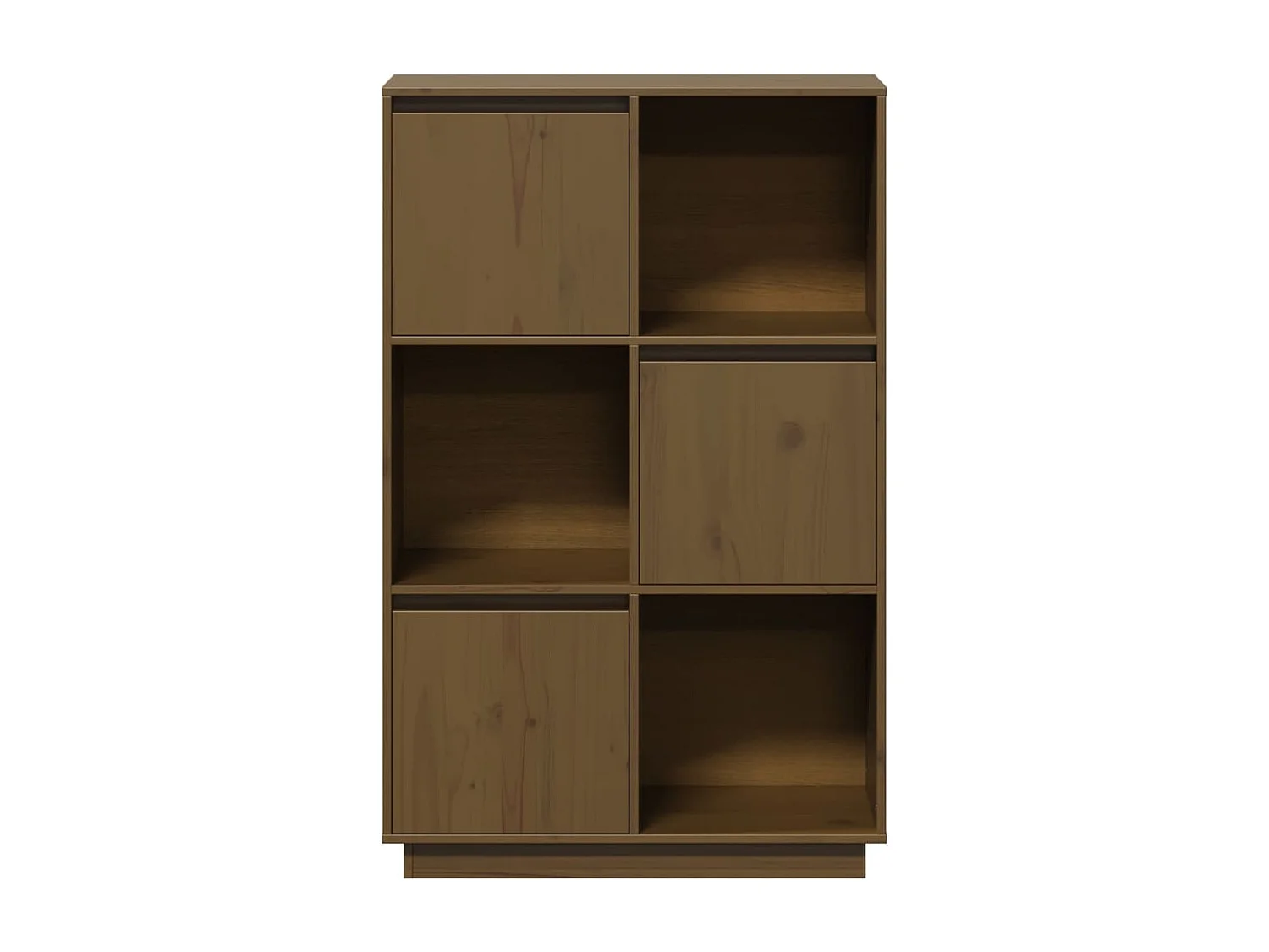 Buffet Marrone miele 74x35x117 cm Legno massello di pino