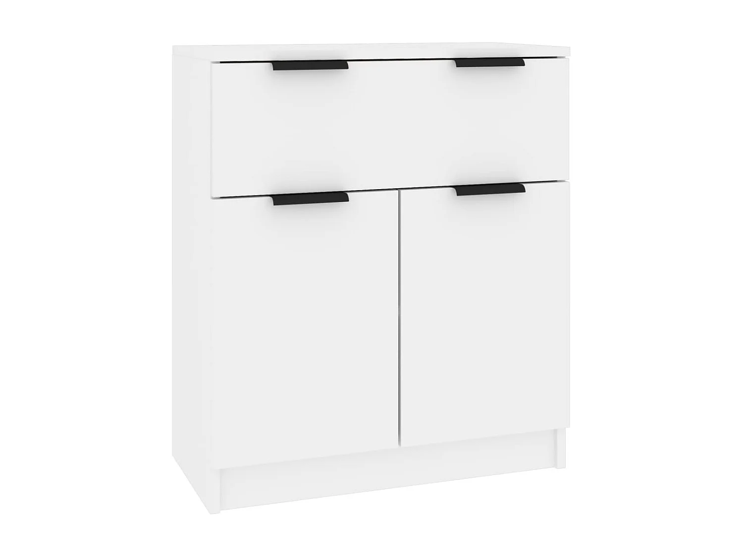 Buffets 3 pcs Blanc Bois d'ingénierie