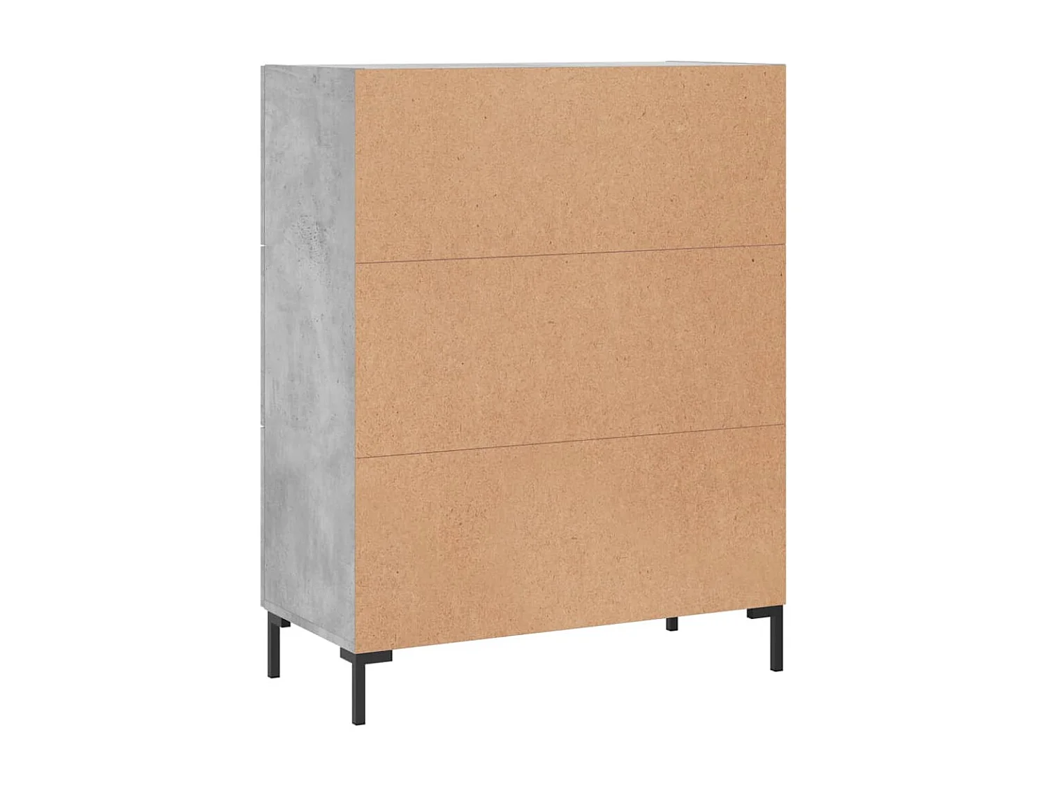 Credenza grigio cemento 69,5x34x90 cm in legno ingegnerizzato