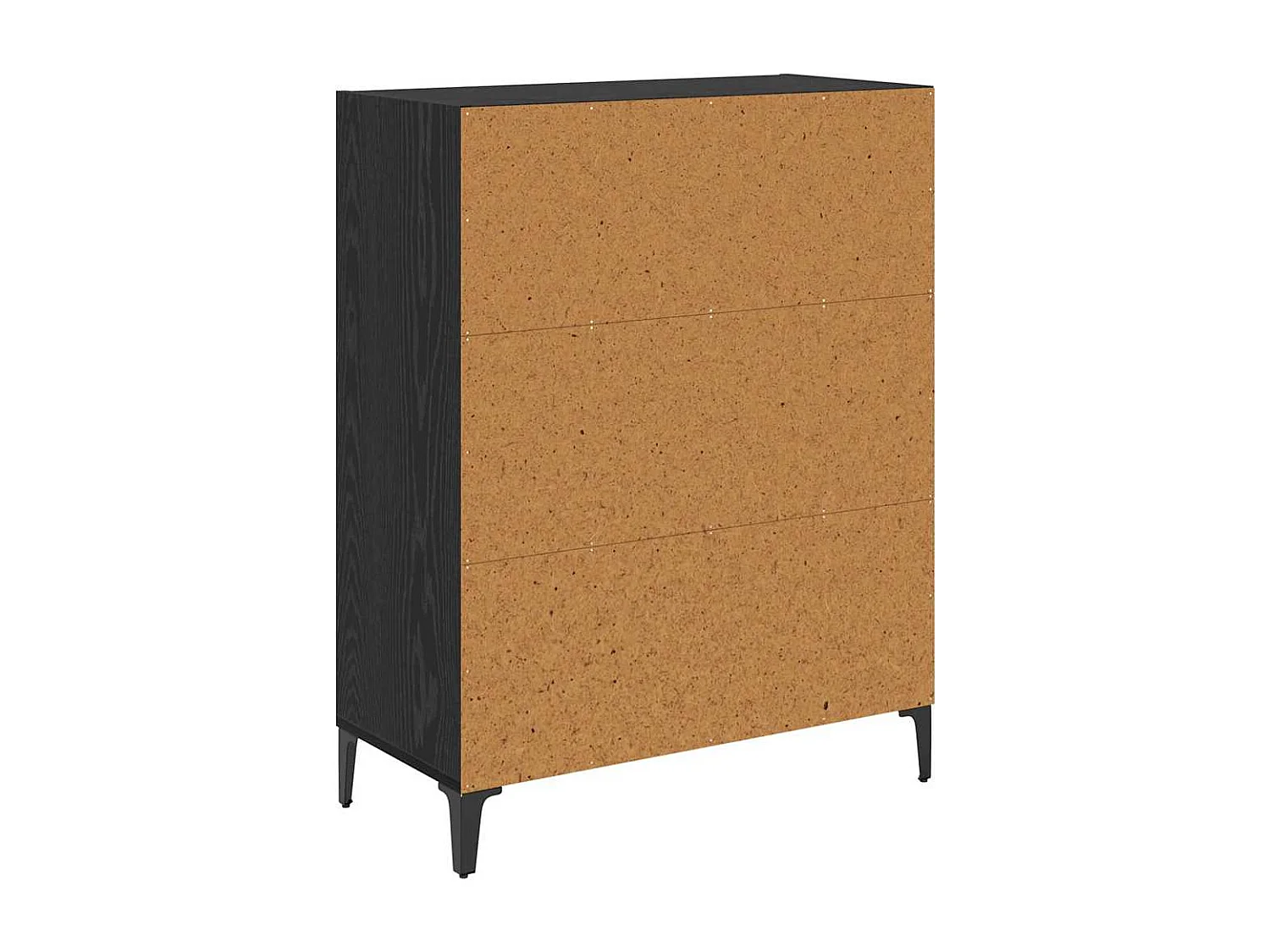 Sideboard aus schwarzer Eiche, 32,5 x 69,5 x 90 cm, Holzwerkstoff