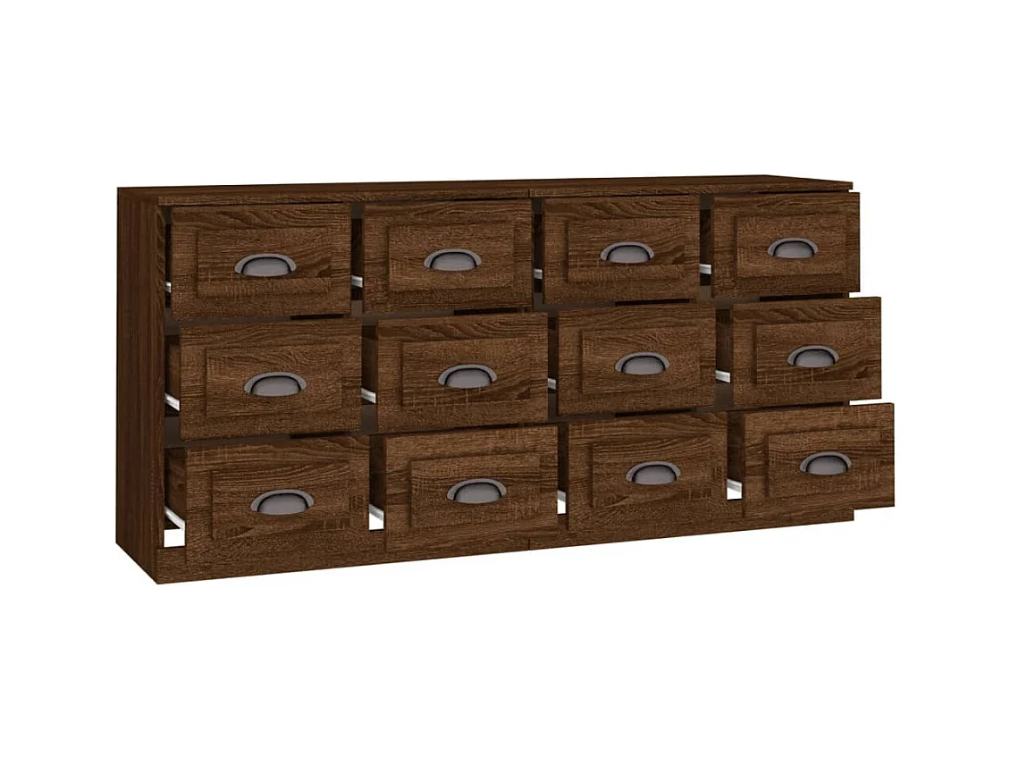 credenze in legno ingegnerizzato color rovere marrone