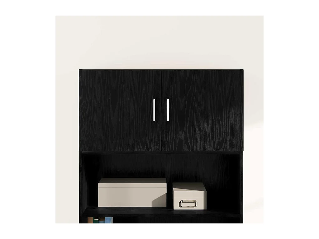 Meuble mural Chêne noir 80 x 42.5 x 40 cm Bois d'ingénierie