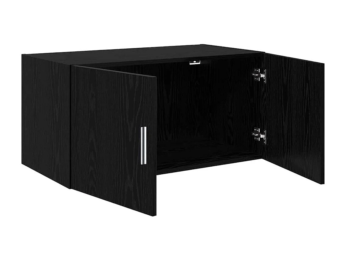 Wohnwand aus schwarzer Eiche, 80 x 42,5 x 40 cm, Holzwerkstoff