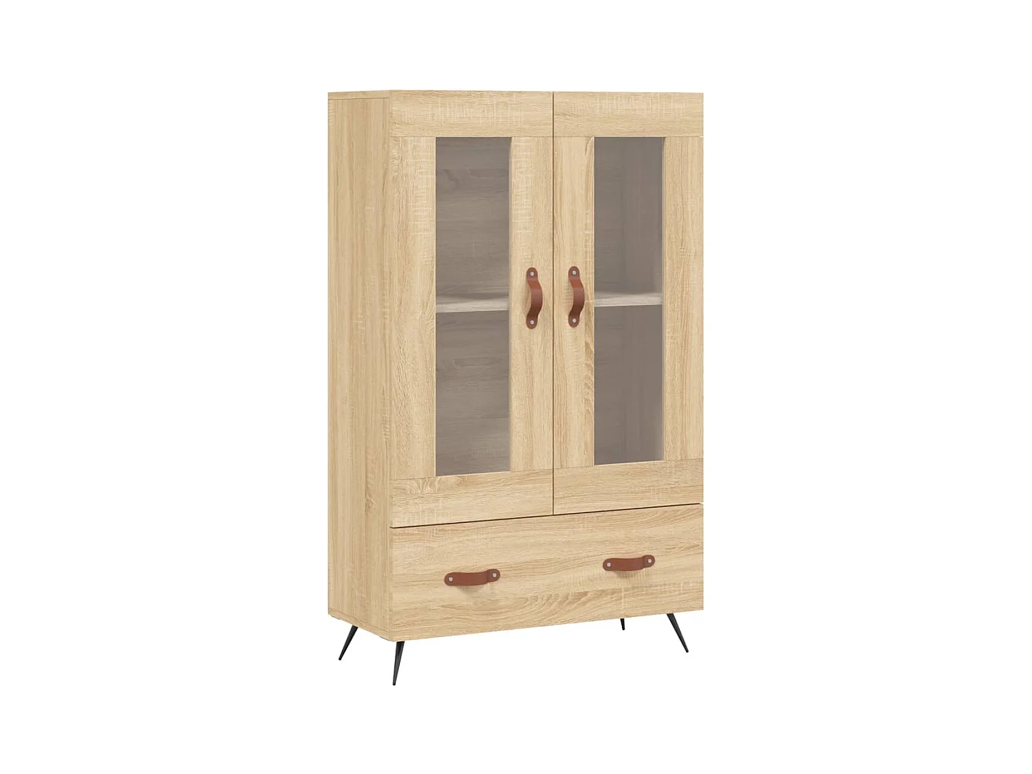 Buffet haut chêne sonoma 69,5x31x115 cm bois d'ingénierie