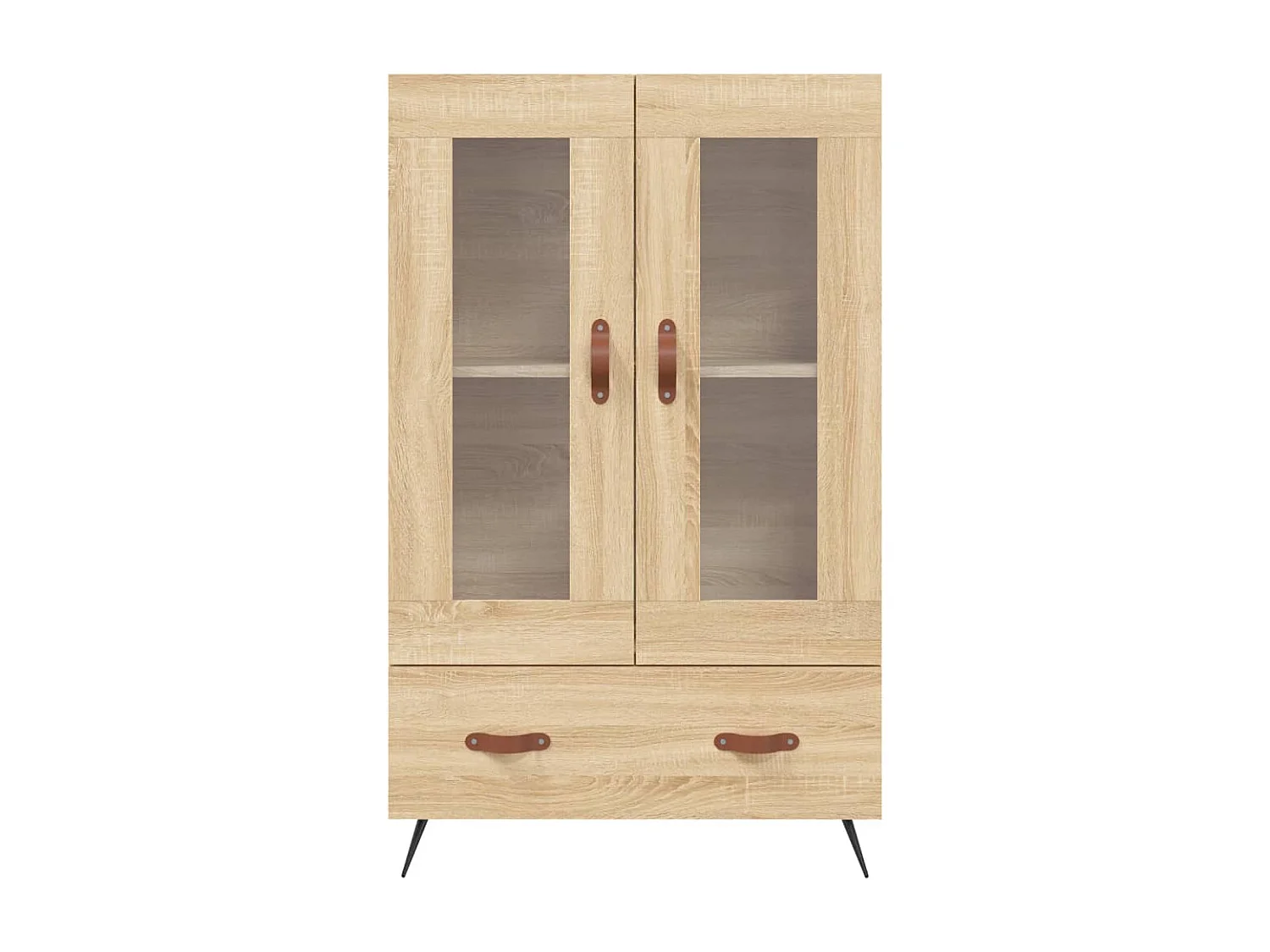 Buffet haut chêne sonoma 69,5x31x115 cm bois d'ingénierie
