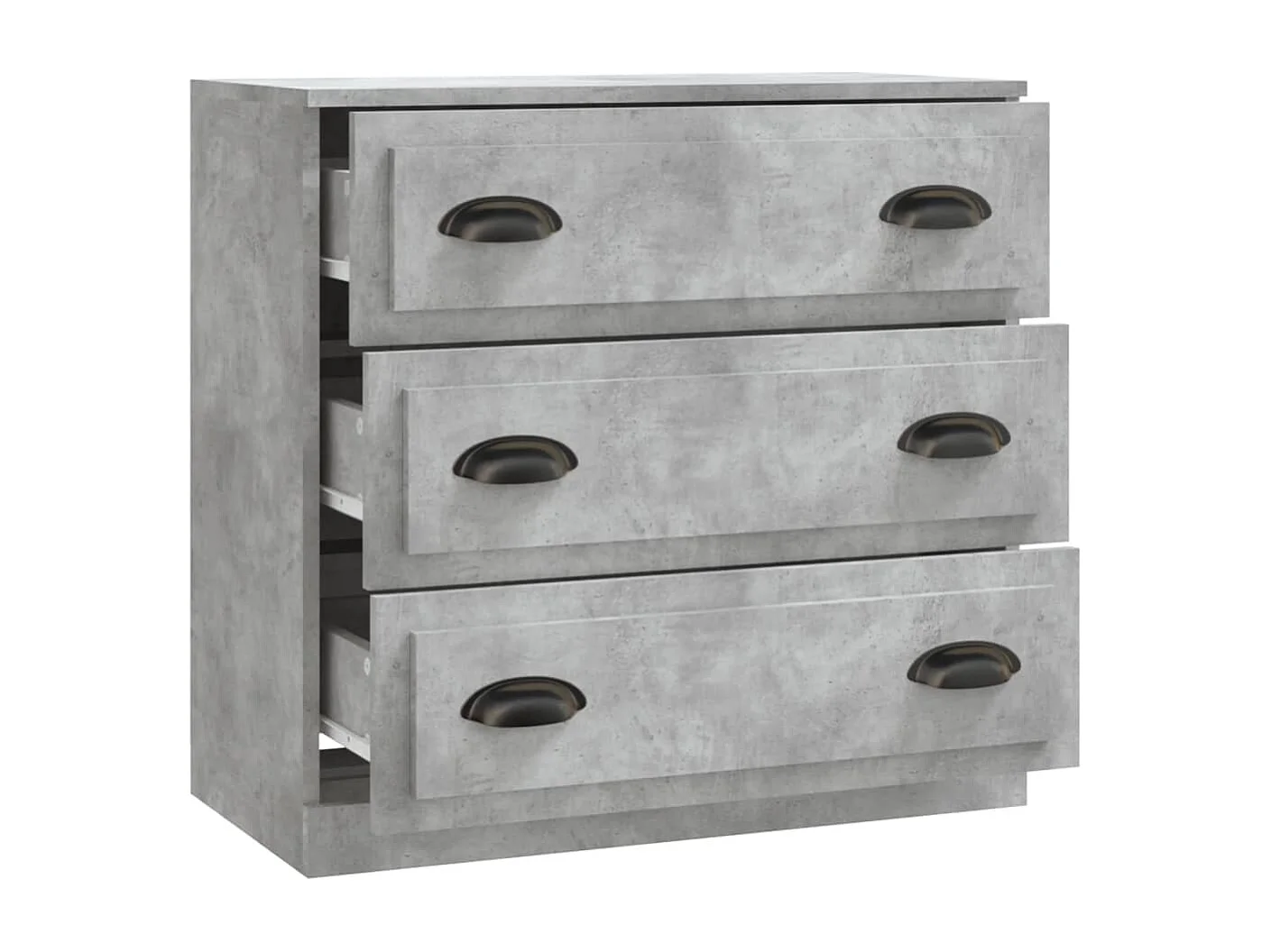 Buffet gris béton 70x35,5x67,5 cm bois d'ingénierie