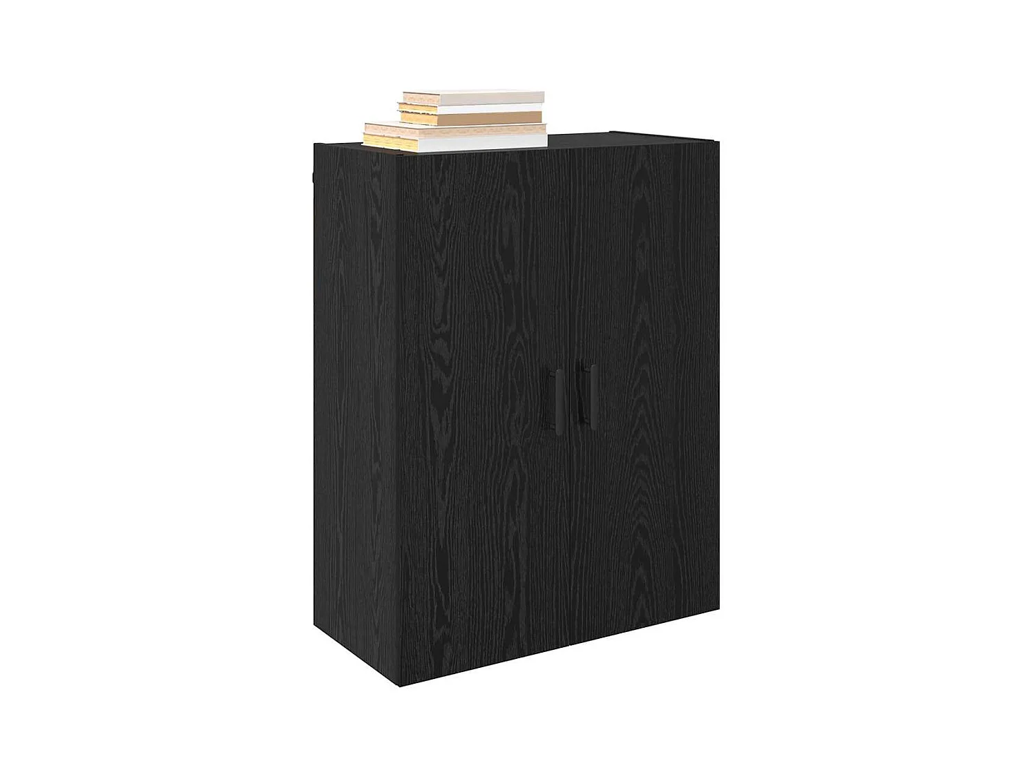 Pensili 2 pezzi Rovere Nero 69,5 x 34 x 90 cm