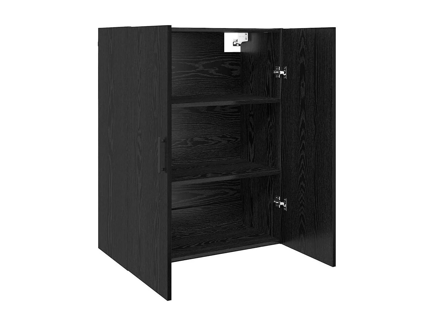 Pensili 2 pezzi Rovere Nero 69,5 x 34 x 90 cm