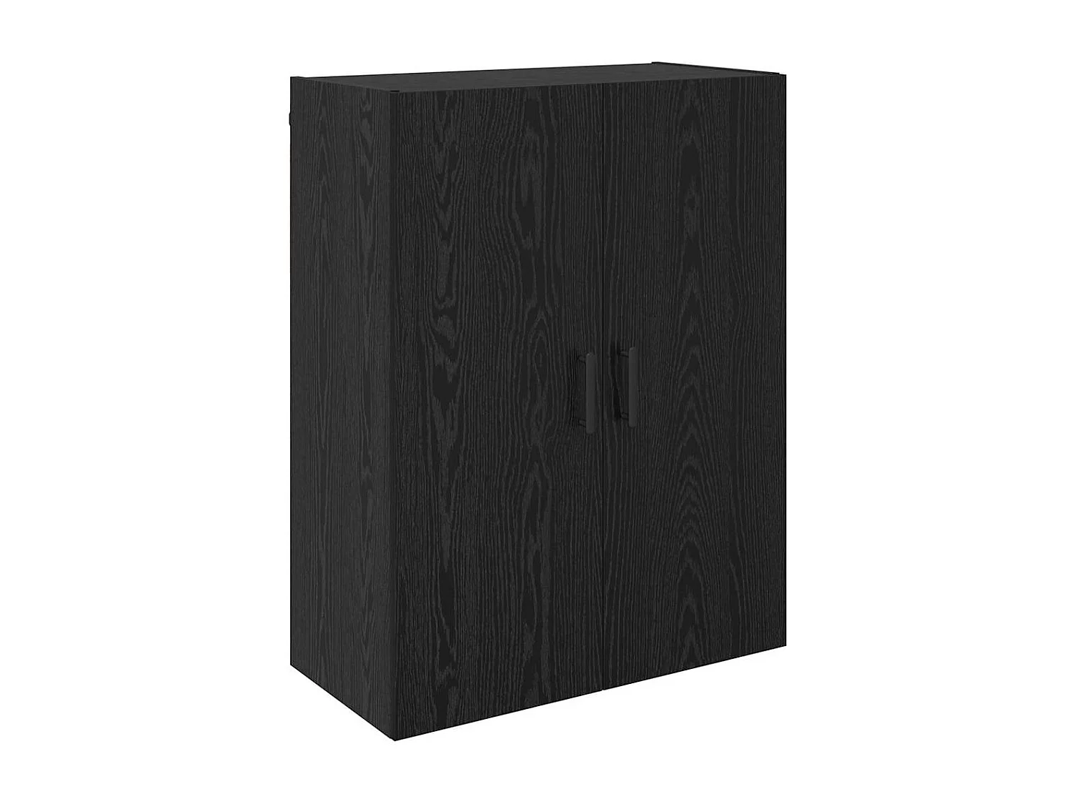 Pensili 2 pezzi Rovere Nero 69,5 x 34 x 90 cm