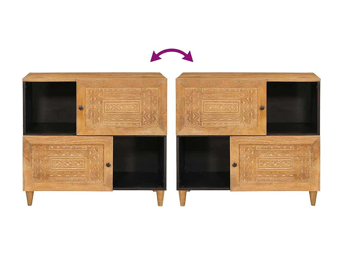 Buffet Marron clair 33,5 x 80 x 75 cm