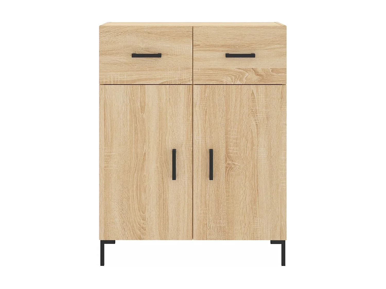 Credenza alta in rovere Sonoma 69,5x34x180 cm Legno ingegnerizzato