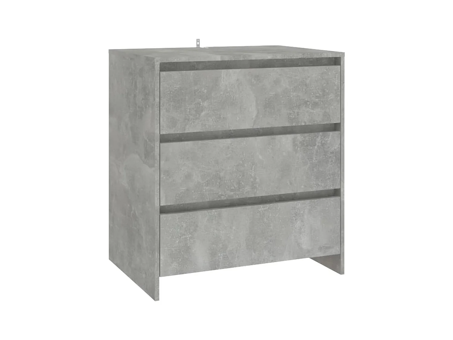 Buffets 2 pcs Gris béton Bois d'ingénierie