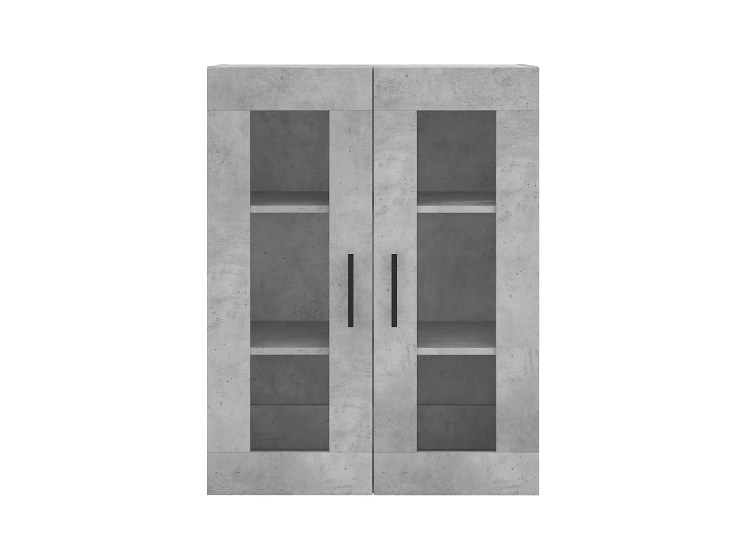 Hoge dressoir Betongrijs 69,5x34x180 cm Technisch hout