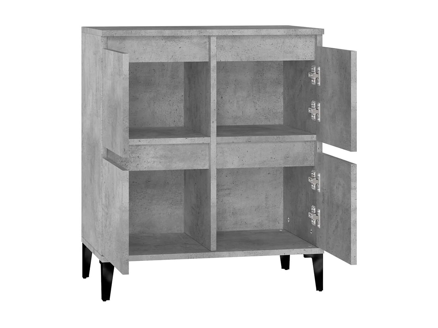 Buffet Gris béton 60x35x70 cm Bois d'ingénierie