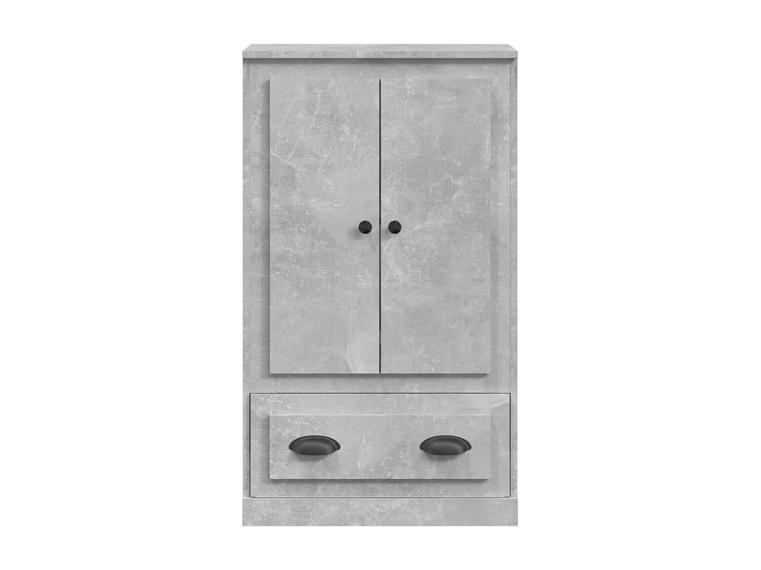 Buffet haut gris béton 60x35,5x103,5 cm bois d'ingénierie