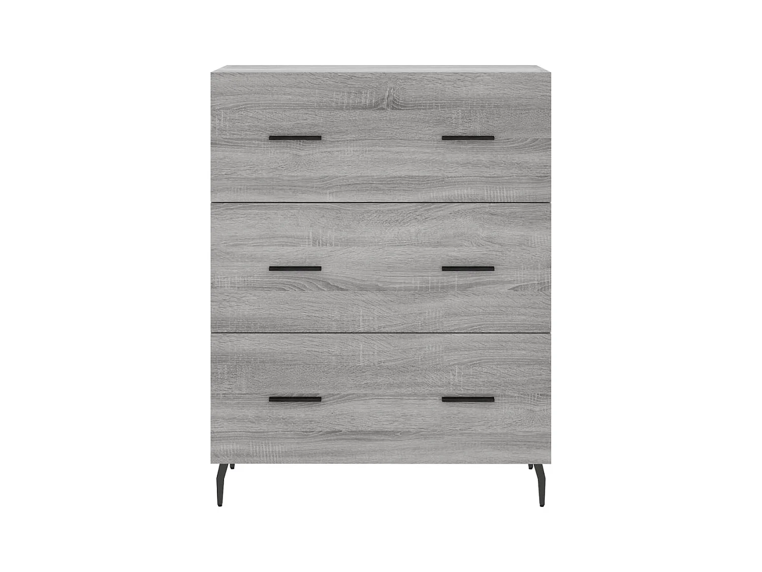 Sonoma hoog dressoir grijs 69,5x34x180 cm Technisch hout