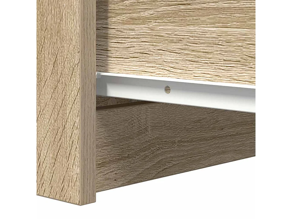 Aparador de roble Sonoma 37,5x35x76 cm madera de ingeniería