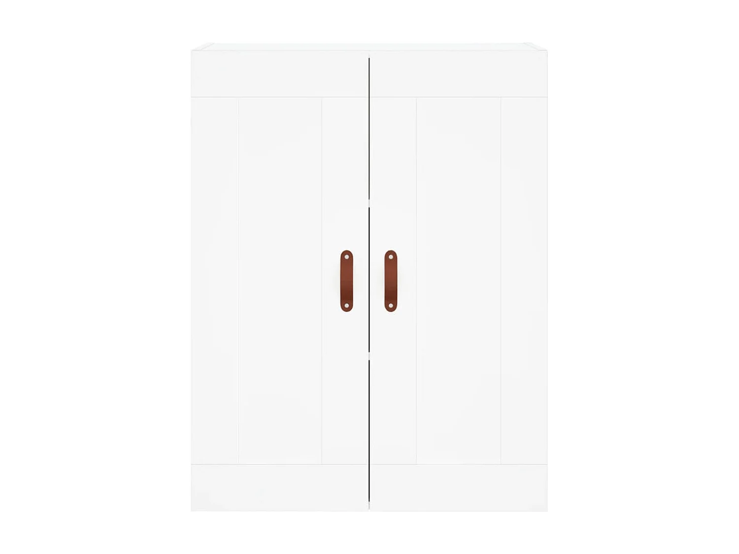 Buffet haut Blanc 69,5x34x180 cm Bois d'ingénierie