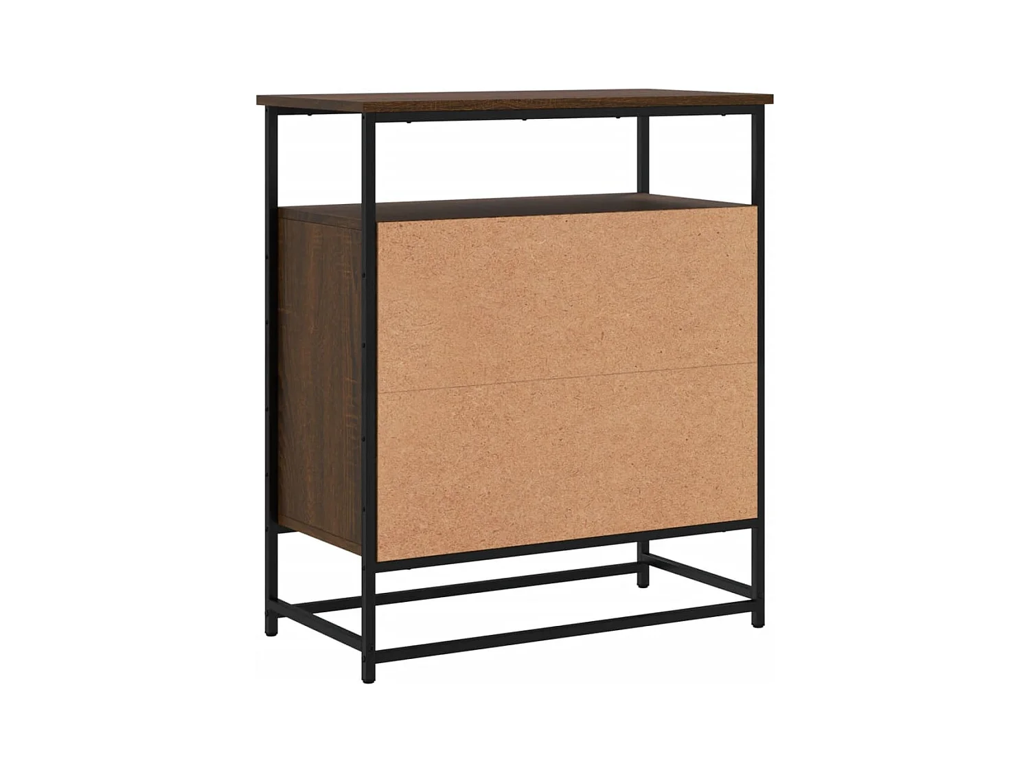 Buffet chêne marron 69x35x80 cm bois d'ingénierie