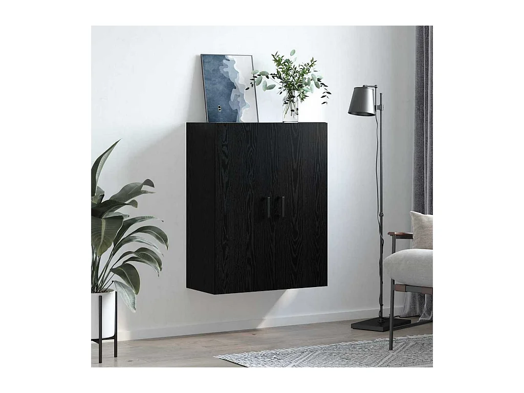 Pensile nero 69,5 x 34 x 90 cm Legno ingegnerizzato